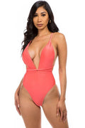 Women One Piece Bathing Suit: Adjustable