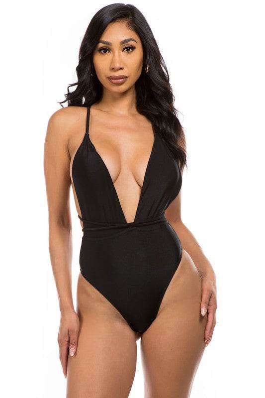Women One Piece Bathing Suit: Adjustable