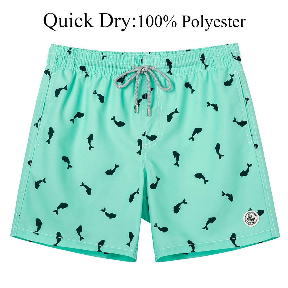 QUICK DRY Mens Beach Shorts Mesh Lining